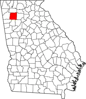 Localisation de Comté de Bartow(Bartow County)