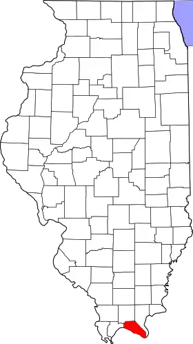 Localisation de Comté de Massac(Massac County)