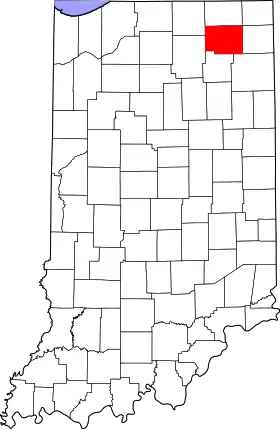 Localisation de Comté de Noble(Noble County)