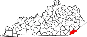 Localisation de Comté de HarlanHarlan County