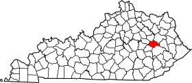 Localisation de Comté de Wolfe(Wolfe County)