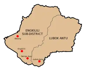 Localisation de District de Lubok Antu