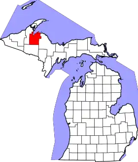 Localisation de Comté de Baraga