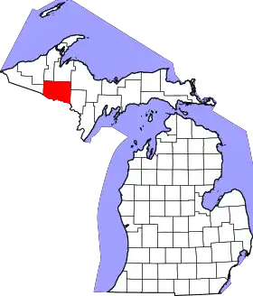 Localisation de Comté d'Iron(Iron County)