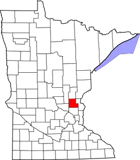 Localisation de Comté d'Isanti(Isanti County)