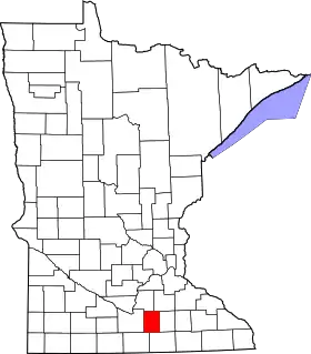Localisation de Comté de Waseca(Waseca County)