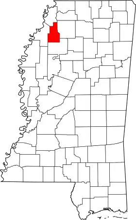 Localisation de Comté de Quitman(Quitman County)