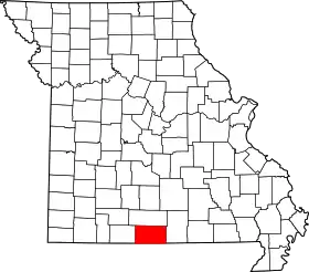 Localisation de Comté d'Ozark(Ozark County)
