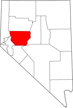 Localisation de Comté de Churchill(Churchill County)