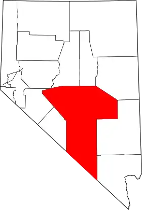Localisation de Comté de Nye(Nye County)