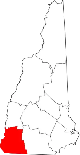 Localisation de Comté de Cheshire(Cheshire County)