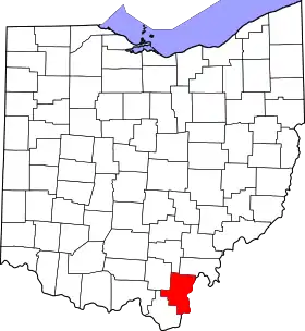 Localisation de Comté de Gallia(Gallia County)
