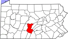 Localisation de Comté de Huntingdon(en) (Huntingdon County)