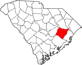 Localisation de Comté de Williamsburg(Williamsburg County)