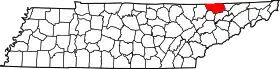 Localisation de Comté de Claiborne(Claiborne County)
