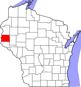 Localisation de Comté de Sainte-Croix(Saint Croix County)