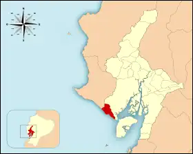 Localisation de Canton de Playas