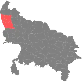 Localisation de Division de Meerut