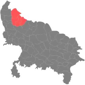 Localisation de Division de Moradabad