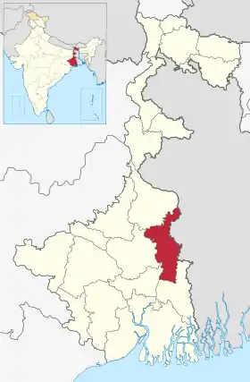 Localisation de District de Nadia