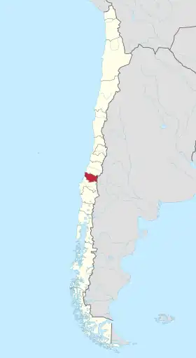 Localisation de Région de Ñuble