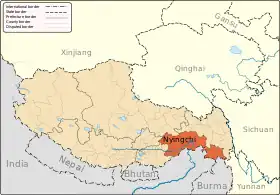 Localisation de Línzhī Shi