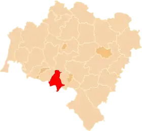 Localisation de Powiat de Kamienna Góra