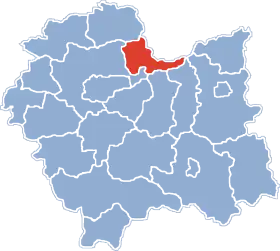 Localisation de Powiat de Proszowice