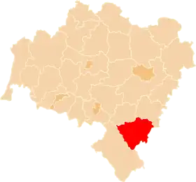 Localisation de Powiat de Ząbkowice Śląskie
