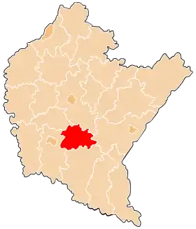Localisation de Powiat de Brzozów