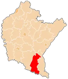 Localisation de Powiat de Lesko