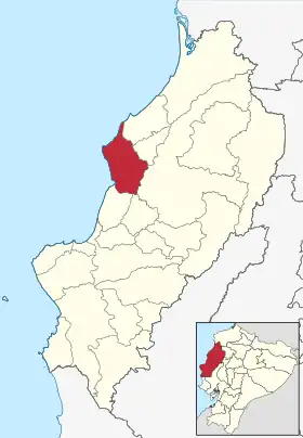 Localisation de Canton de San Vicente