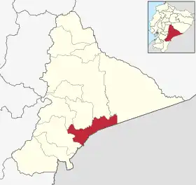 Localisation de Canton de Tiwintza