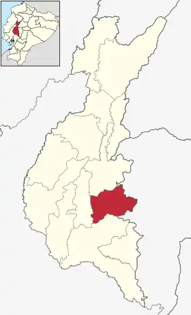 Localisation de Canton d'Urdaneta