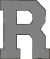 Insigne "R" d'argent pour la deuxième récompense